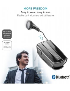 Auricolare Bluetooth mono Cellularline Roller Clip 2