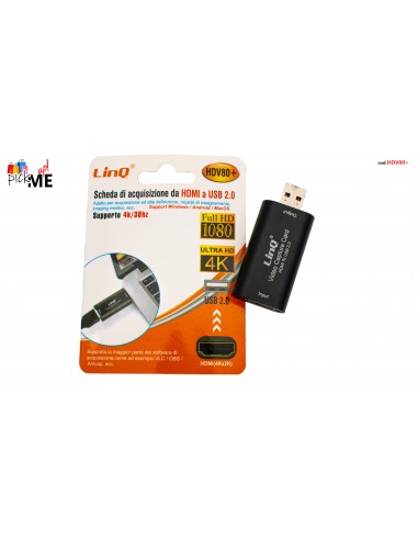 Acquisizione video HDMI USB Streaming LinQ HDV80+